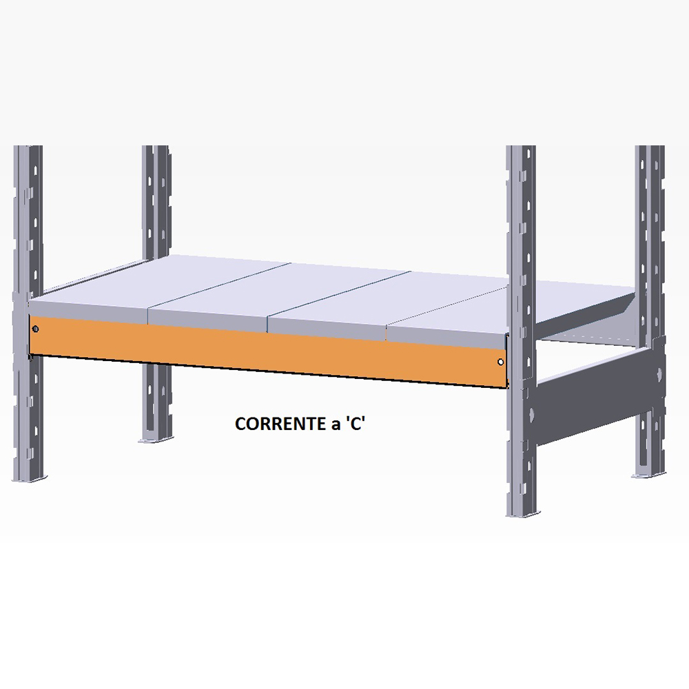 scaffale incastro componibile kompos Corrente “C” cm. 80