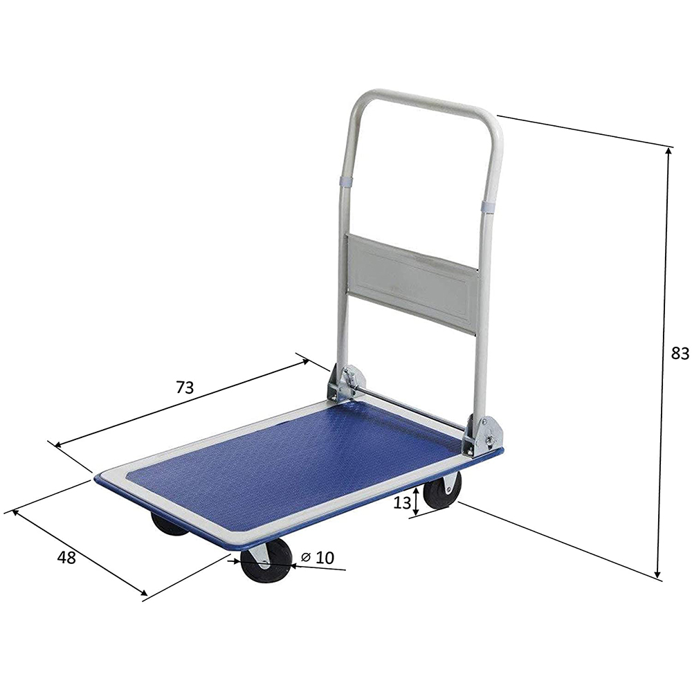 CARRELLO PIEGHEVOLE CON PIATTAFORMA